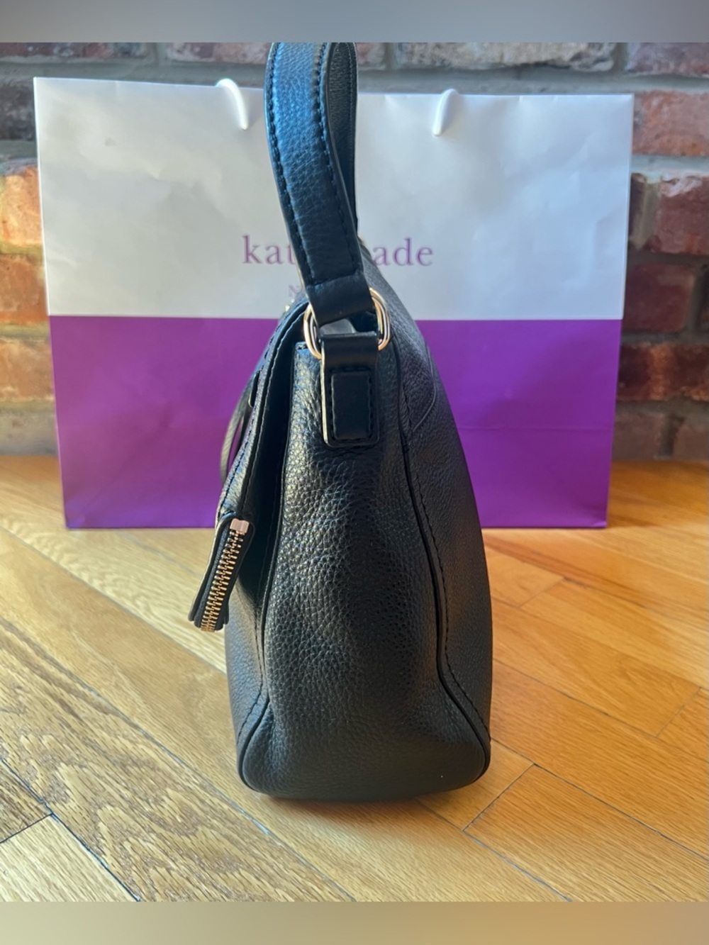 Kate Spade New York Black Leather Small Cobble Hill Toddy Bag - Picture 6 of 15
